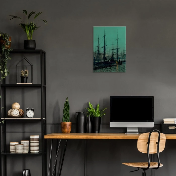 Plakat metalowy Old harbor Prezent