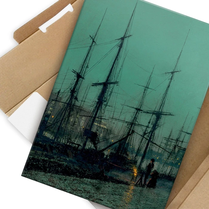 Plakat metalowy Old harbor Prezent