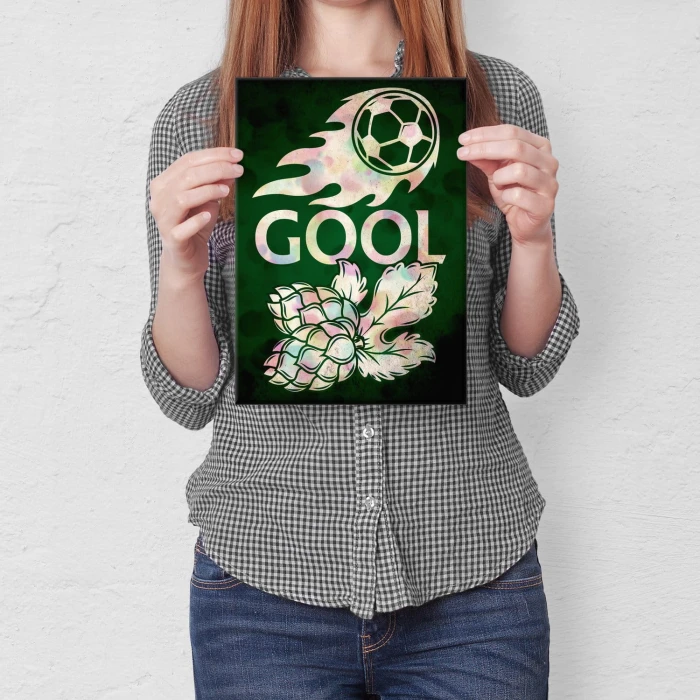Plakat metalowy Gol! Piłkarskie emocje Prezent
