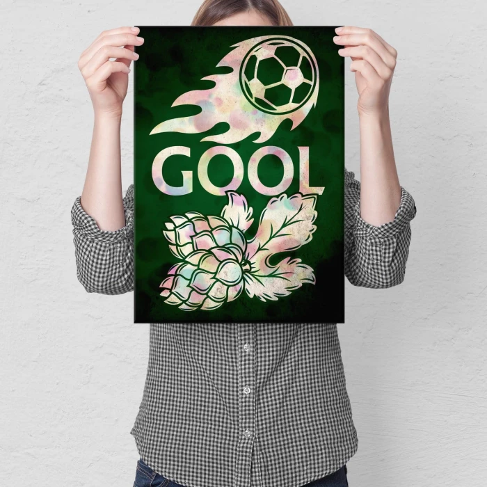 Plakat metalowy Gol! Piłkarskie emocje Prezent