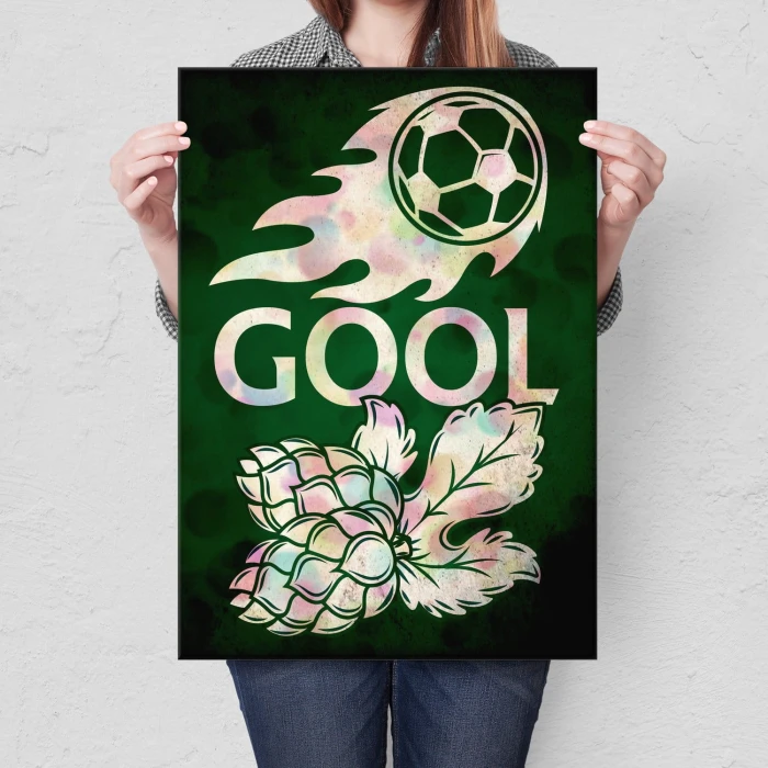 Plakat metalowy Gol! Piłkarskie emocje Prezent