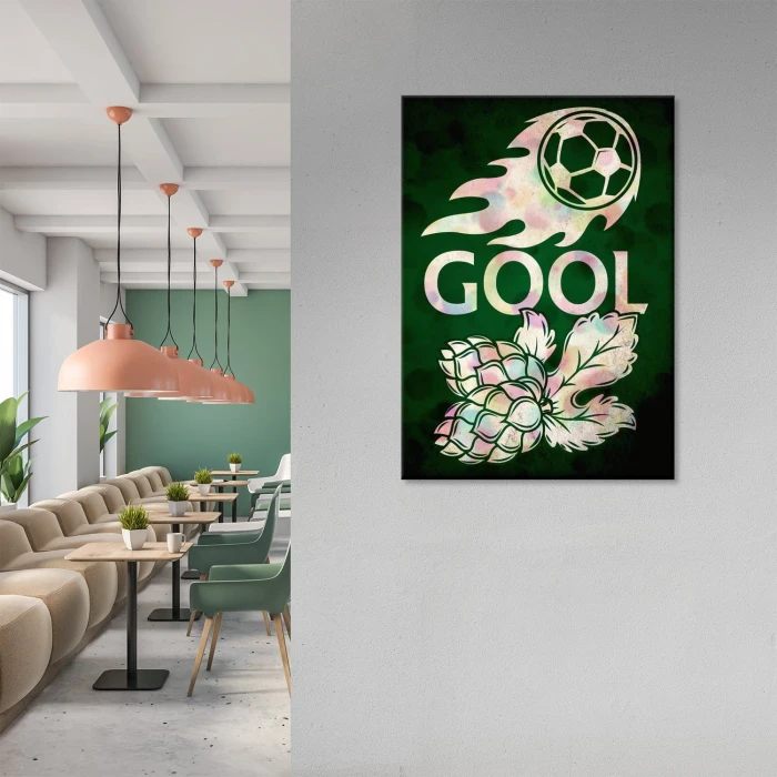 Plakat metalowy Gol! Piłkarskie emocje Prezent