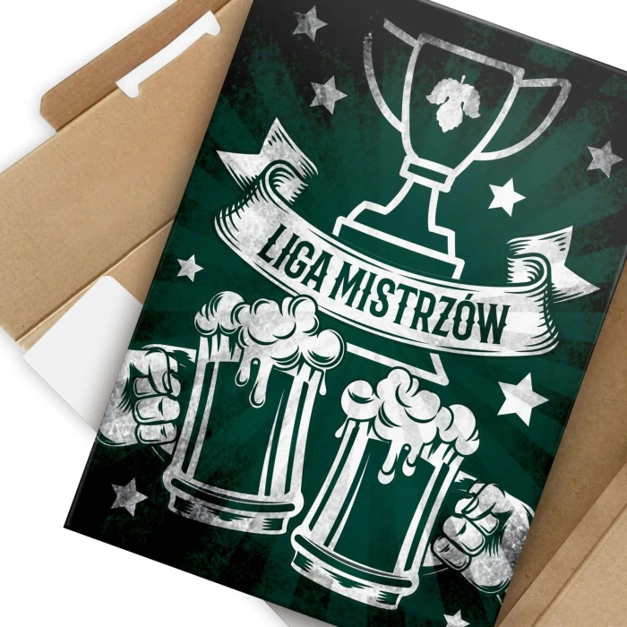 Plakat metalowy Liga mistrzów Prezent