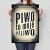 Plakat metalowy Piwo to moje paliwo! Prezent