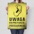 Plakat metalowy Uwaga nieprzyjaciel Prezent