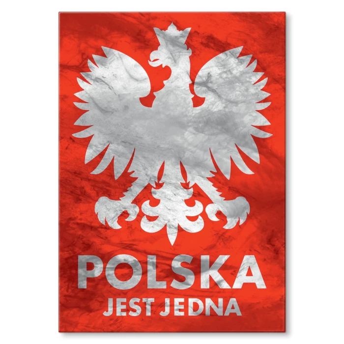 Plakat metalowy Polska jest jedna Prezent