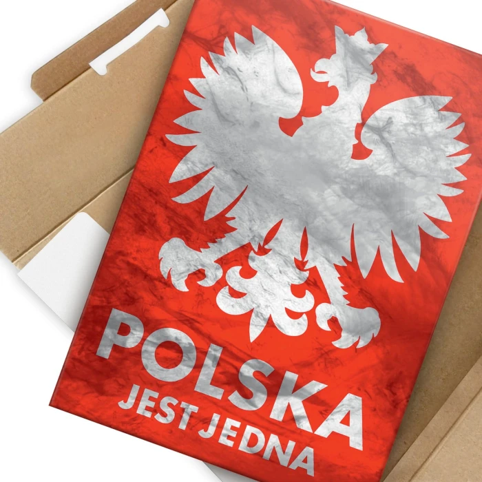 Plakat metalowy Polska jest jedna Prezent