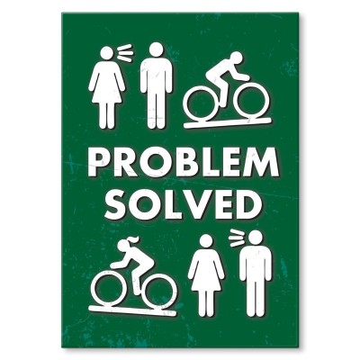 Plakat metalowy Problem solved Prezent