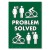 Plakat metalowy Problem solved Prezent