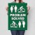 Plakat metalowy Problem solved Prezent