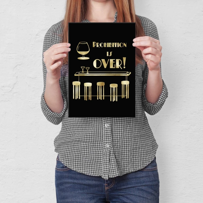Plakat metalowy Prohibition Prezent
