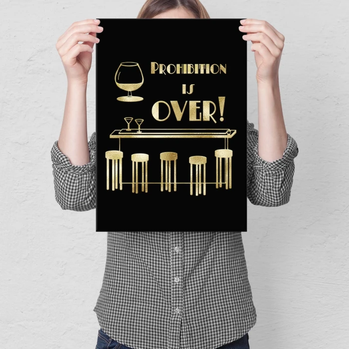 Plakat metalowy Prohibition Prezent