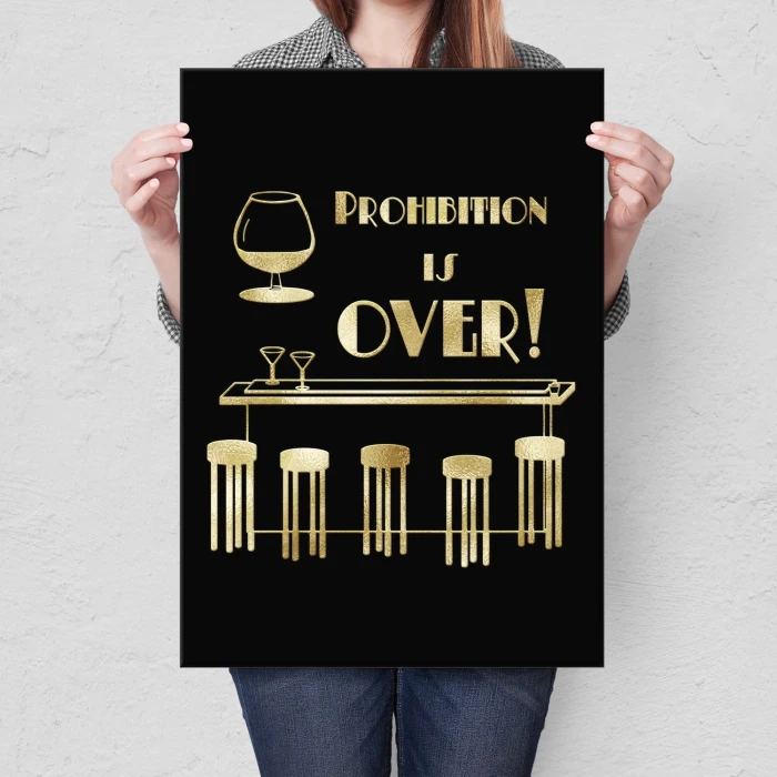 Plakat metalowy Prohibition Prezent