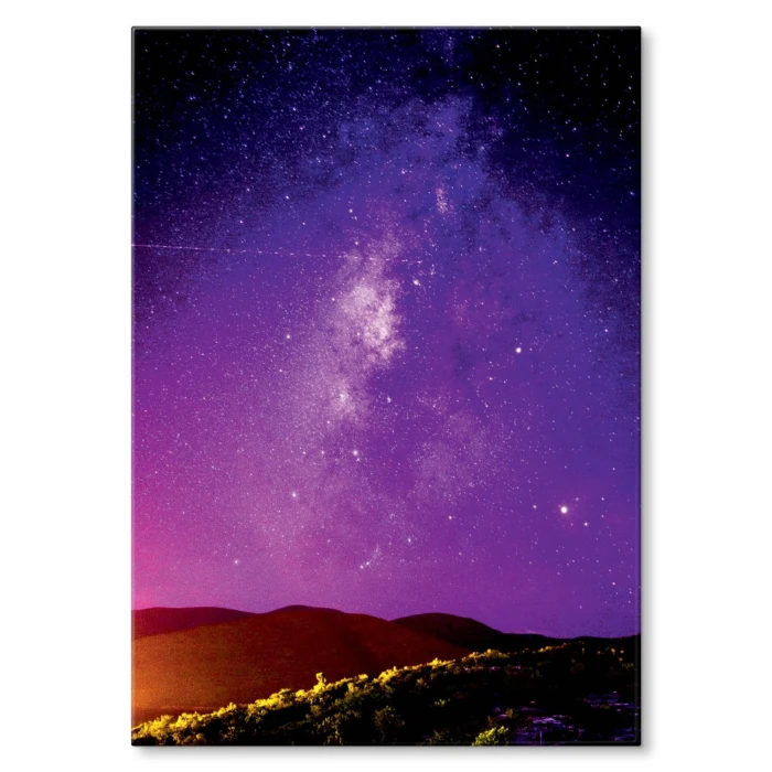 Plakat metalowy Purpurowe niebo Prezent