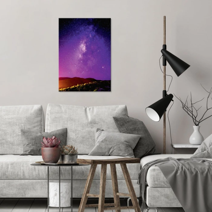 Plakat metalowy Purpurowe niebo Prezent