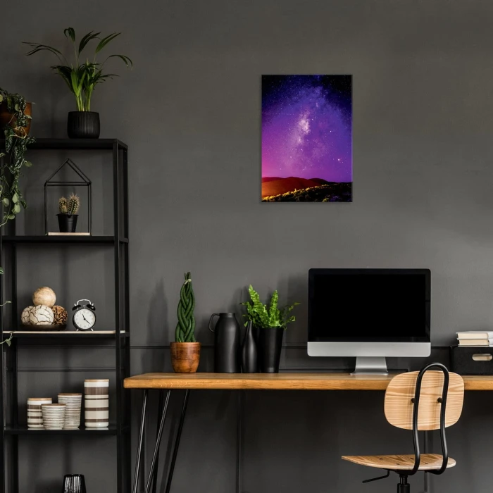 Plakat metalowy Purpurowe niebo Prezent