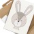 Plakat metalowy Cute rabbit Prezent