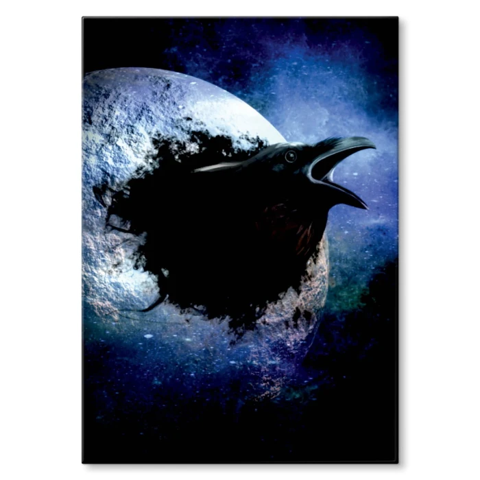 Plakat metalowy Kruk Prezent