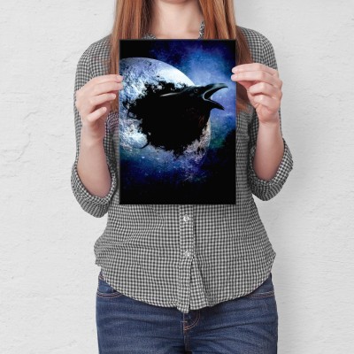 Plakat metalowy Kruk Prezent