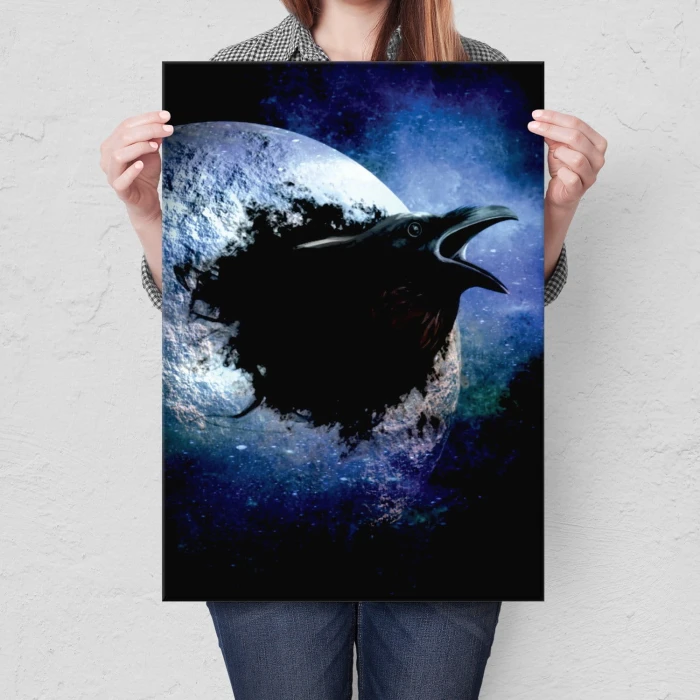 Plakat metalowy Kruk Prezent