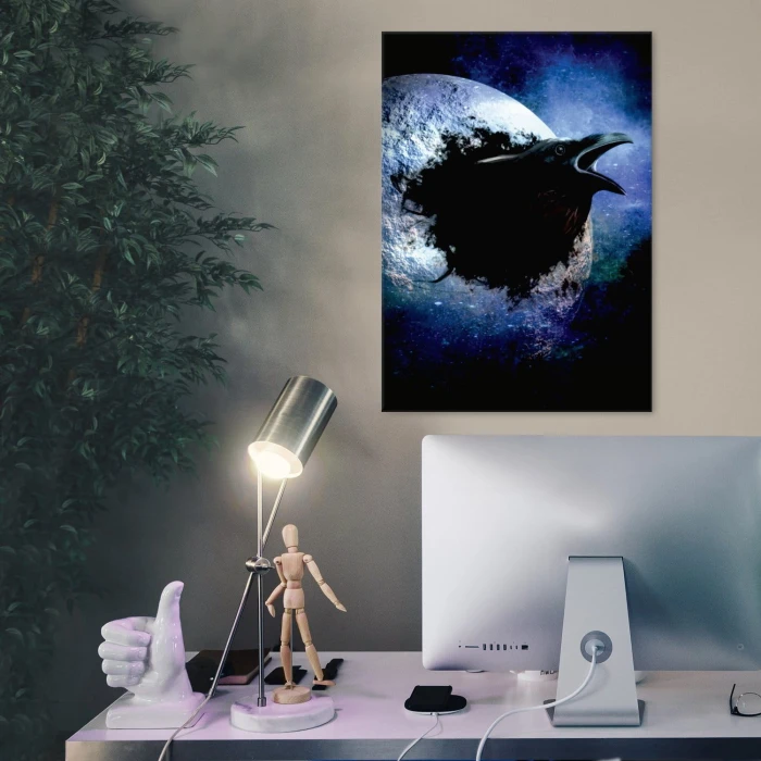 Plakat metalowy Kruk Prezent