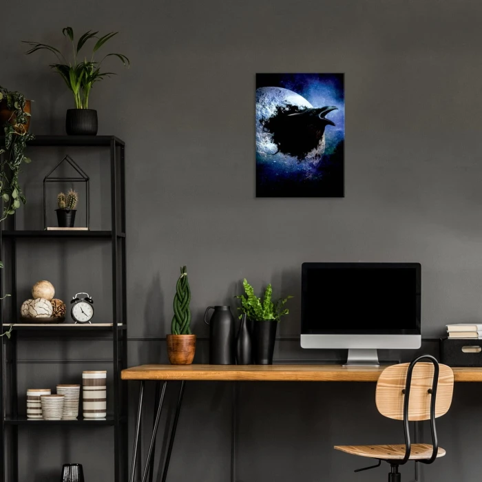 Plakat metalowy Kruk Prezent