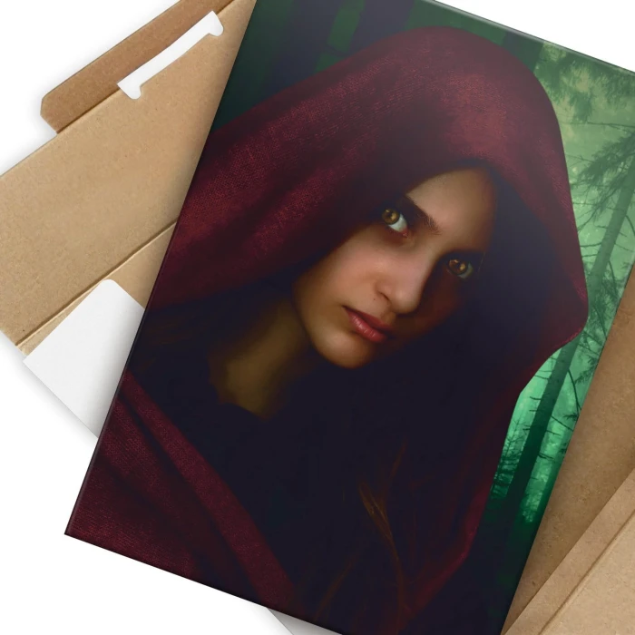 Plakat metalowy Tajemnicza kobieta Prezent