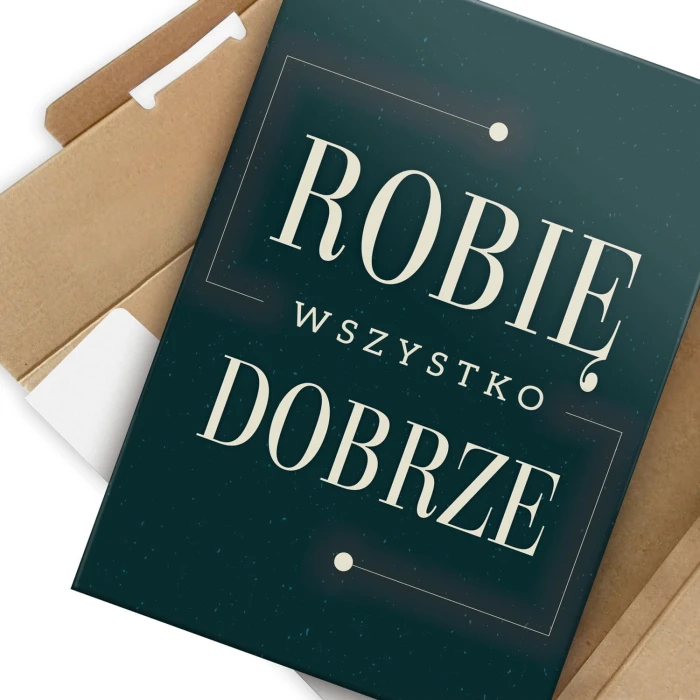 Plakat metalowy Robię wszystko dobrze Prezent