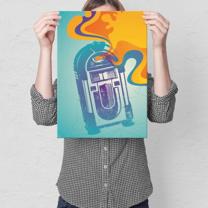 Plakat metalowy Szafa grająca Prezent