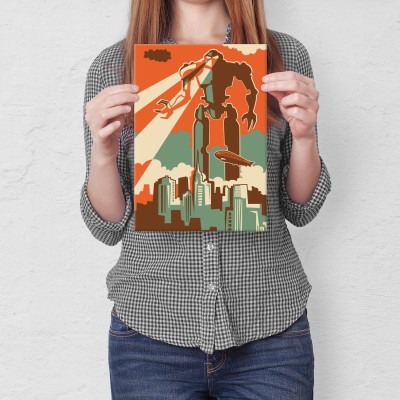 Plakat metalowy Bad robot Prezent