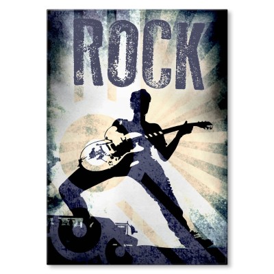 Plakat metalowy Rock Prezent