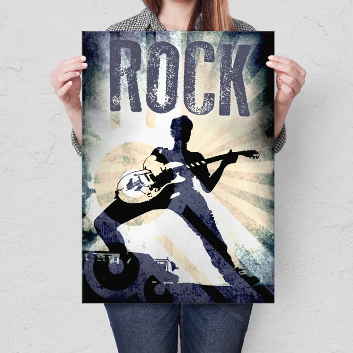 Plakat metalowy Rock Prezent