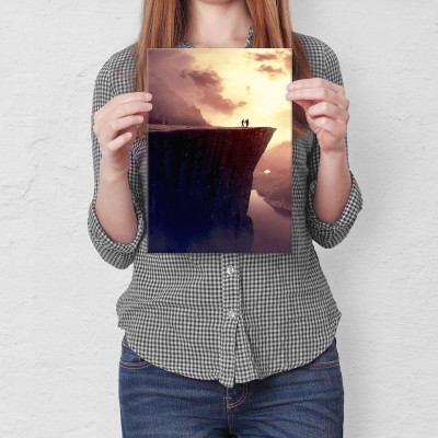 Plakat metalowy Fantasy rock Prezent