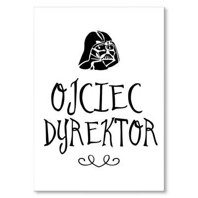 Plakat metalowy Ojciec dyrektor Prezent