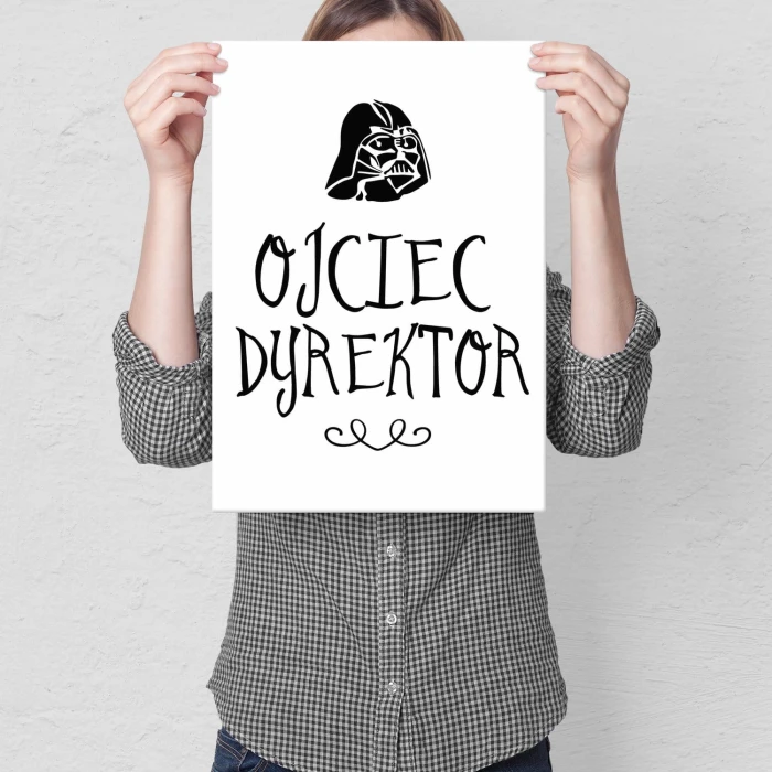Plakat metalowy Ojciec dyrektor Prezent