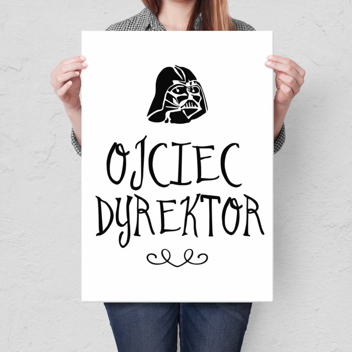Plakat metalowy Ojciec dyrektor Prezent