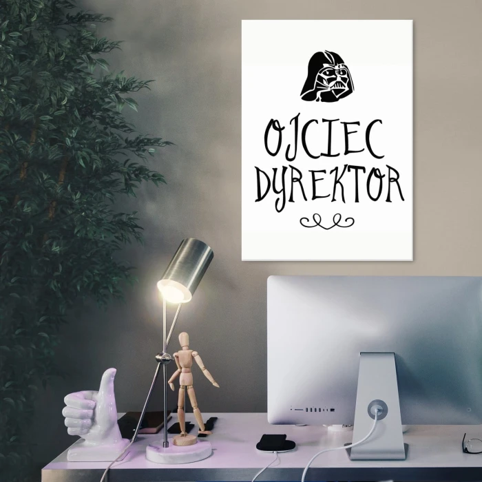 Plakat metalowy Ojciec dyrektor Prezent