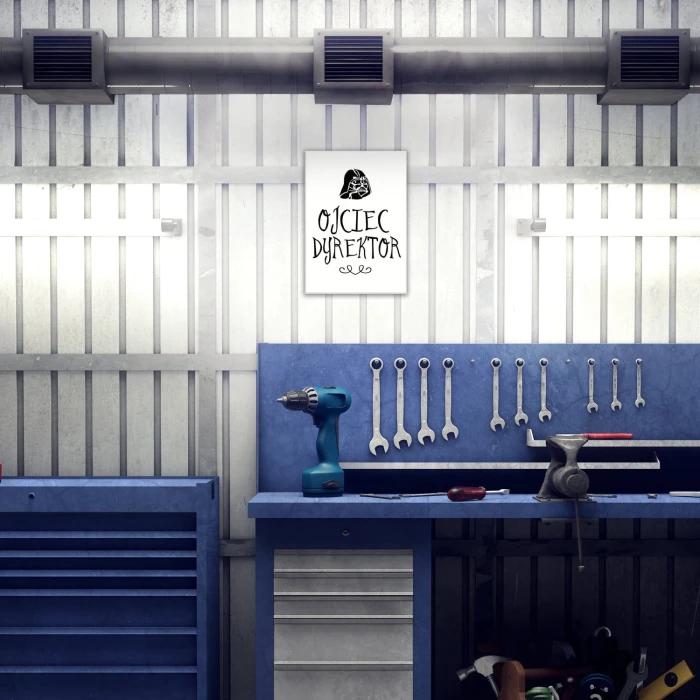 Plakat metalowy Ojciec dyrektor Prezent