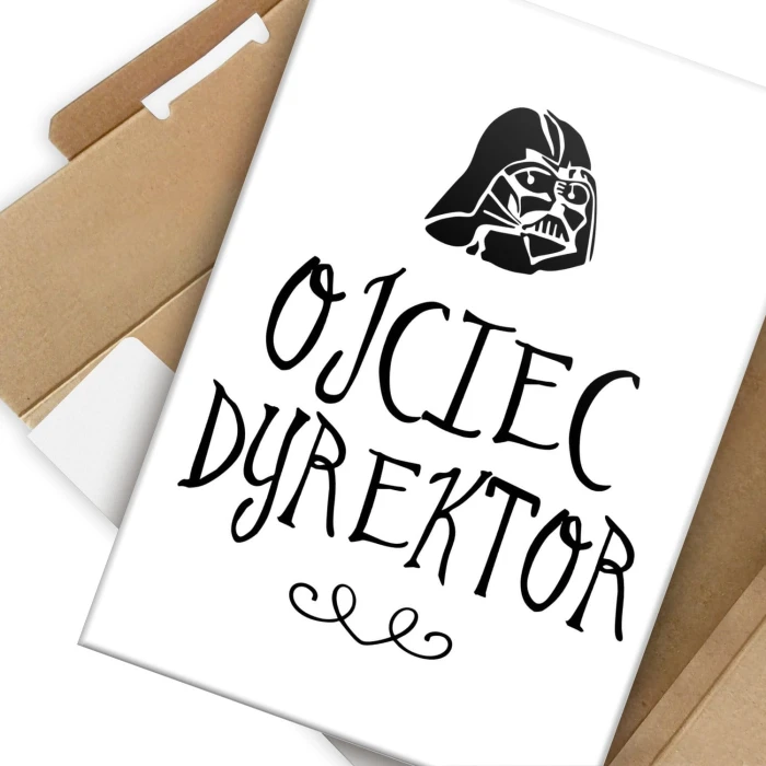 Plakat metalowy Ojciec dyrektor Prezent