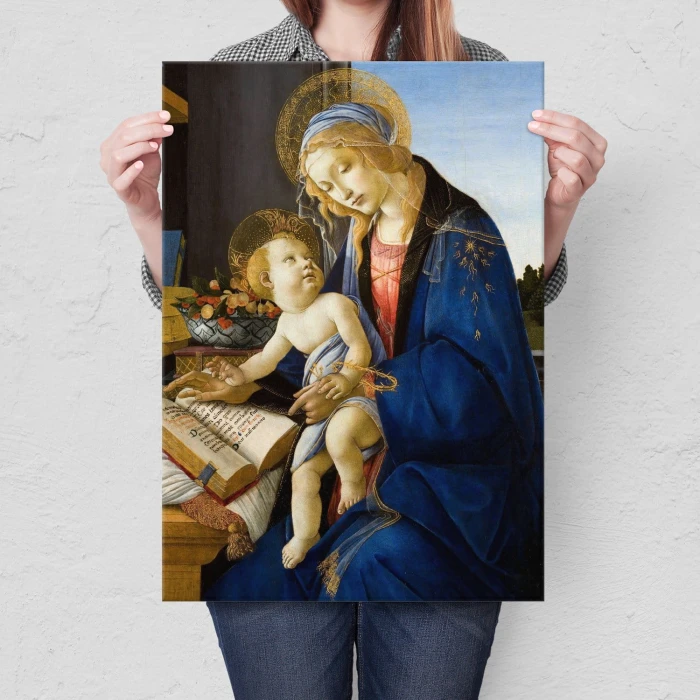 Plakat metalowy Botticelli Madonna z dzieciątkiem Prezent