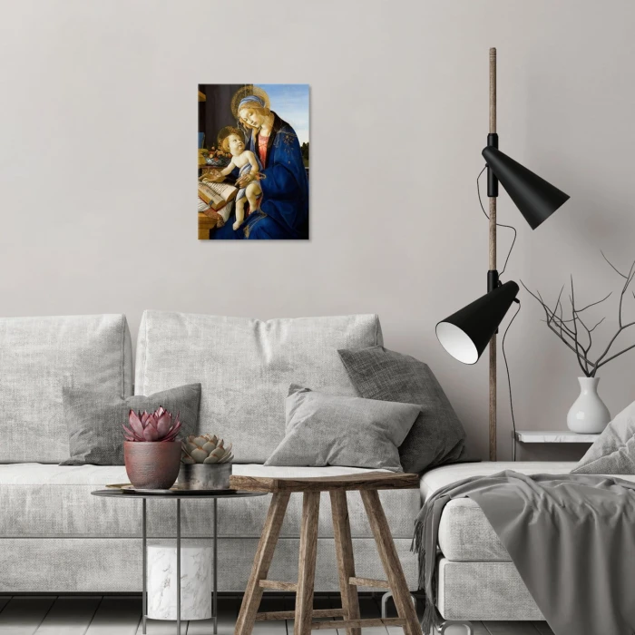 Plakat metalowy Botticelli Madonna z dzieciątkiem Prezent