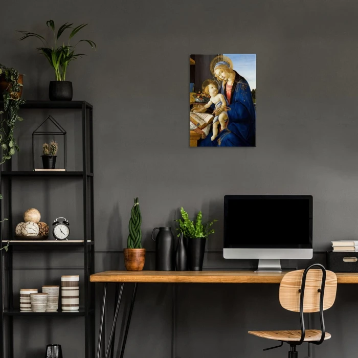Plakat metalowy Botticelli Madonna z dzieciątkiem Prezent