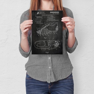Plakat metalowy Buty piłka nożna Prezent
