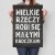 Plakat metalowy Wielkie rzeczy Prezent