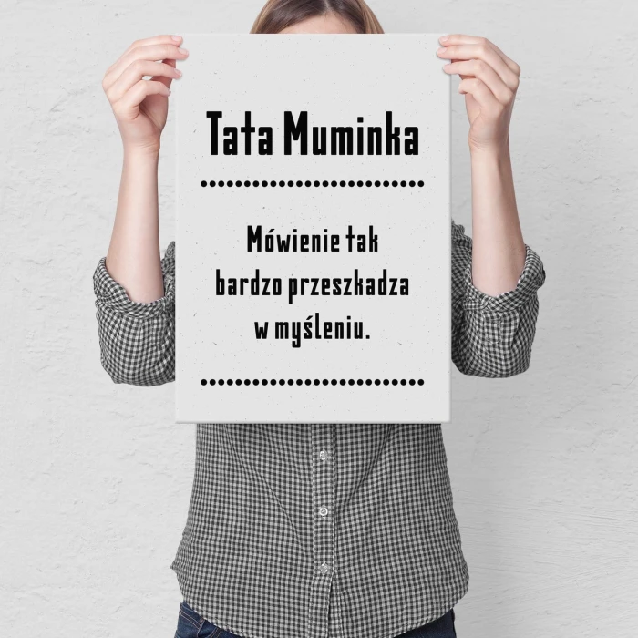 Plakat metalowy Tata muminka Prezent