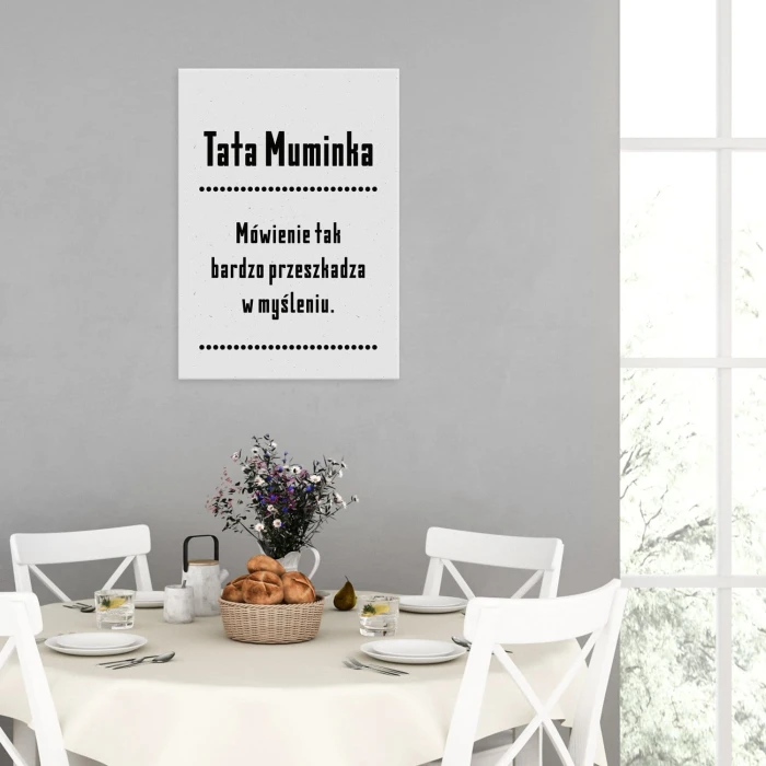 Plakat metalowy Tata muminka Prezent