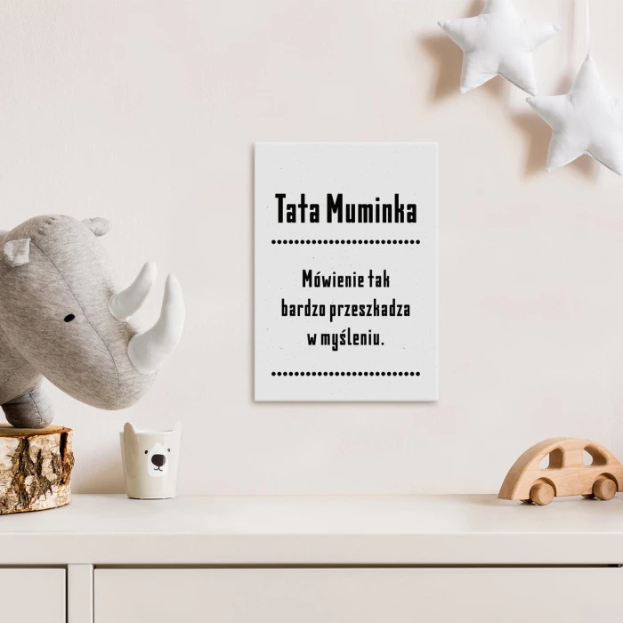 Plakat metalowy Tata muminka Prezent