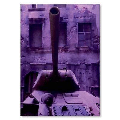 Plakat metalowy Czołg Prezent