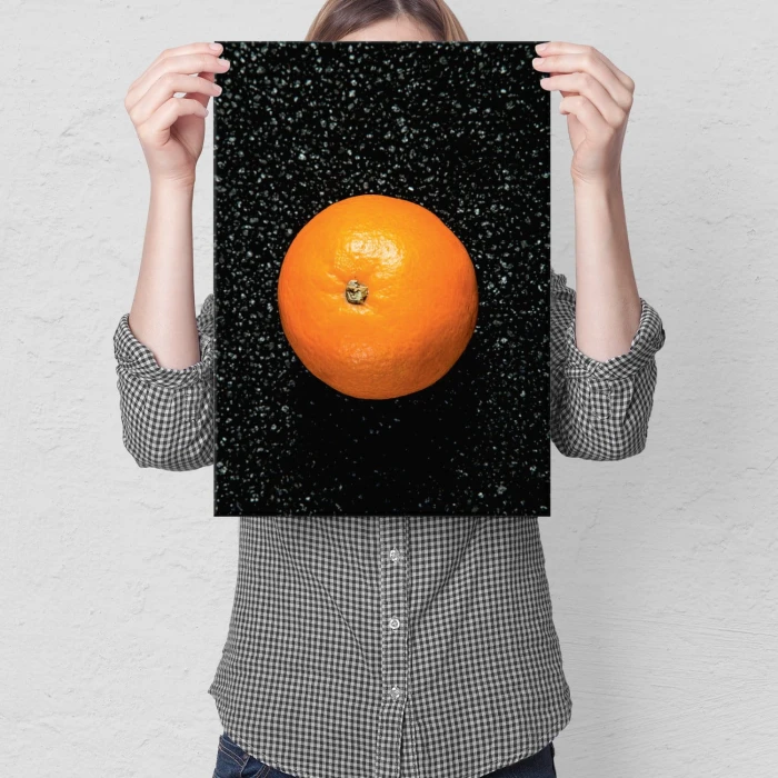 Plakat metalowy Pomarańcza Prezent