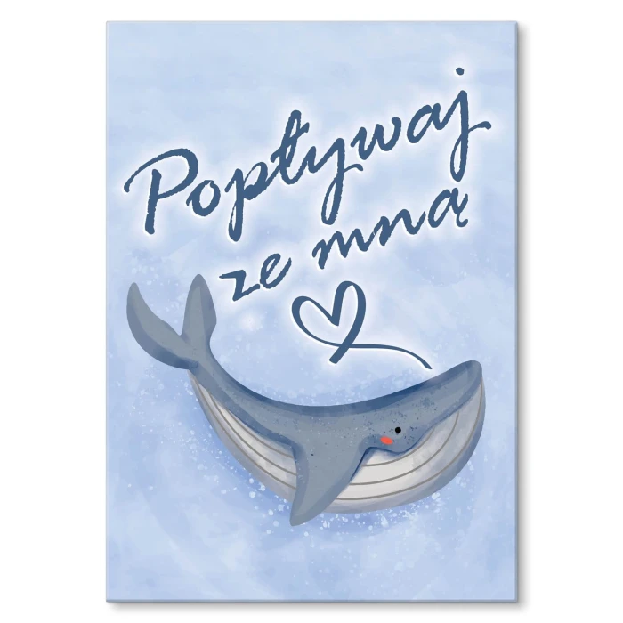 Plakat metalowy Popływaj ze mną Prezent